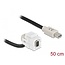 Delock Keystone Module mini DisplayPort female 110° > mini DisplayPort male with cable white