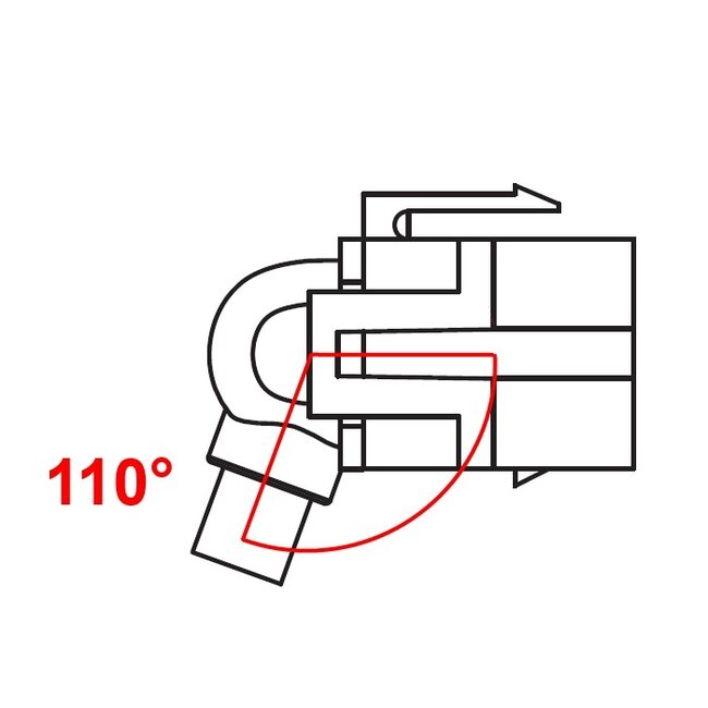 Delock Keystone Module mini DisplayPort female 110° > mini DisplayPort male with cable white
