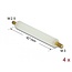 Delock Standoff M2.5 x M3, hexagon, outside / outside, 42 mm natural 4 pcs