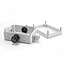 Delock Installation housing with cable entries 130 x 93 x 57 mm grey
