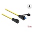 Delock Optical fiber cable LC Duplex to LC Duplex with protective cap single-mode IP68 dust and waterproof 1 m