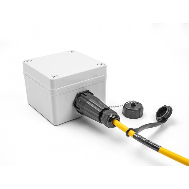 Delock Optical fiber cable LC Duplex to LC Duplex with protective cap single-mode IP68 dust and waterproof 1 m