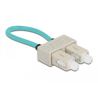 DeLOCK Delock Optical Fiber loopback Adapter SC / OM3 Multi-mode beige