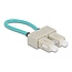 Delock Optical Fiber loopback Adapter SC / OM3 Multi-mode beige