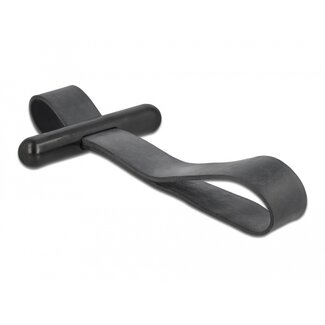 DeLOCK Delock Cable Tie with rubber loop black