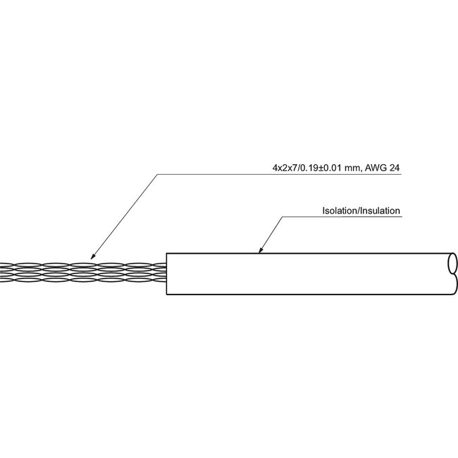 Goobay CAT 6 network cable, U/UTP, white 100 m