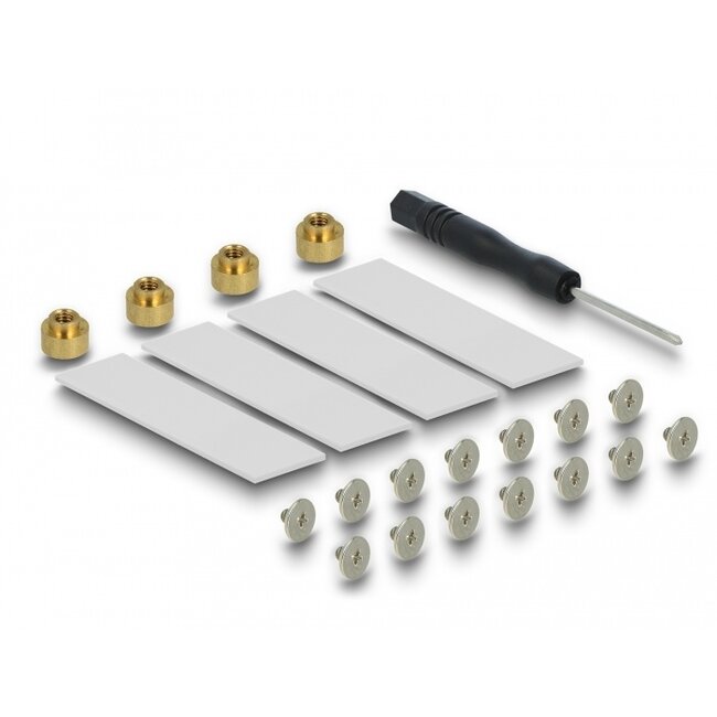 Delock PCI Express x16 Card to 4 x internal NVMe M.2 Key M