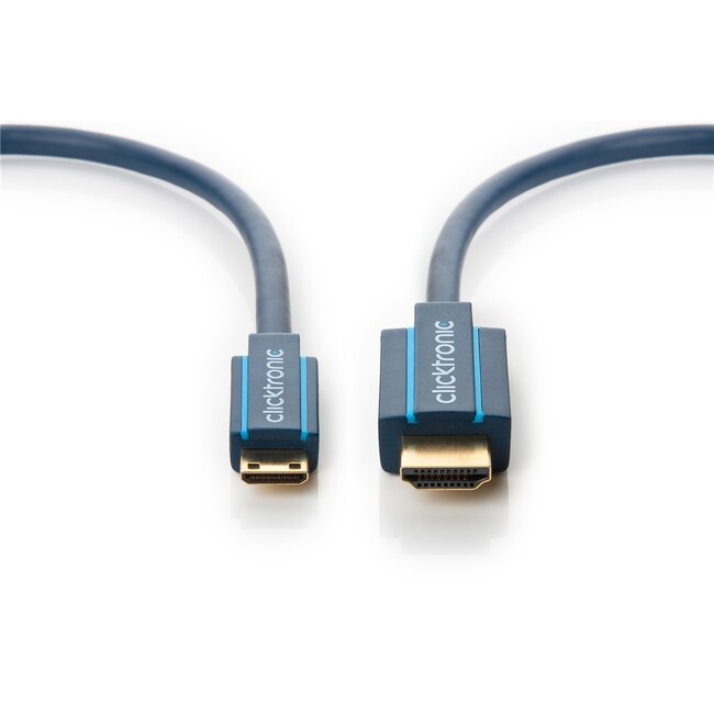Clicktronic Mini-HDMI™ adapter cable with Ethernet 2 m