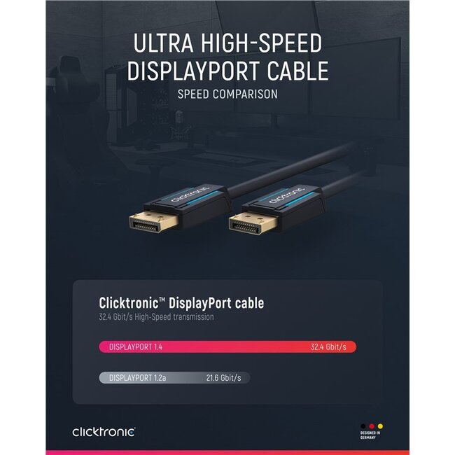 Clicktronic DisplayPort™ Cable 2 m