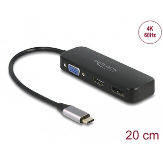 DeLOCK Delock USB Type-C™ Adapter to VGA / HDMI / DisplayPort 4K 60 Hz