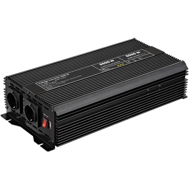 Goobay Voltage Converter DC/AC (12 V - 230 V/3000 W) USB