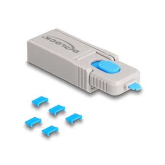 DeLOCK Delock Micro USB Port Blocker Set for Micro USB female 5 pieces + lock tool