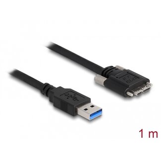 DeLOCK Delock Cable USB 3.0 Type-A male to Type Micro-B male with screws 1 m