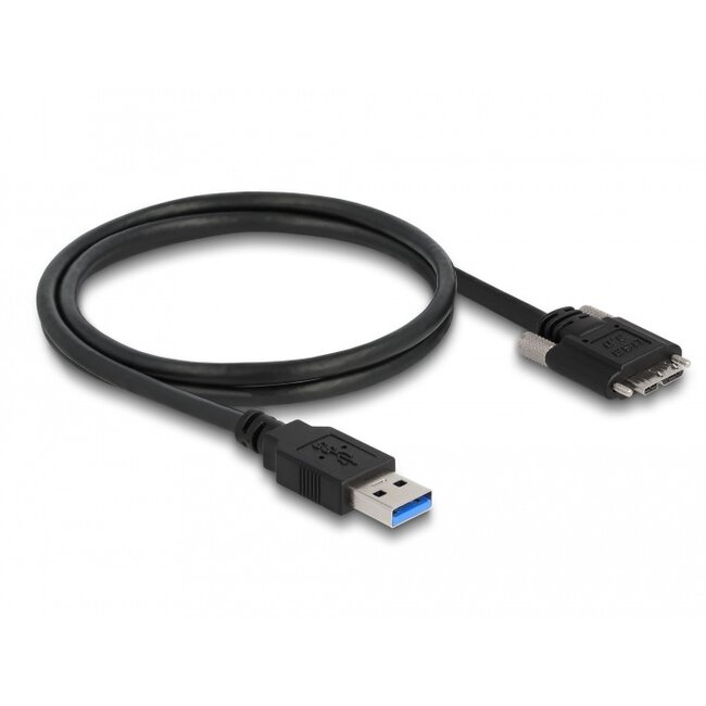 Delock Cable USB 3.0 Type-A male to Type Micro-B male with screws 1 m