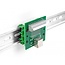 Delock RJ50 female to Terminal Block with push-button for DIN rail