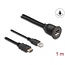 Delock Cable HDMI-A male and USB 2.0 Type-A male to HDMI-A female and USB 2.0 Type-A female for installation waterproof 1 m