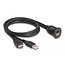 Delock Cable HDMI-A male and USB 2.0 Type-A male to HDMI-A female and USB 2.0 Type-A female for installation waterproof 1 m