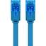 Goobay CAT 6A Flat Patch Cable U/UTP, blue 2 m