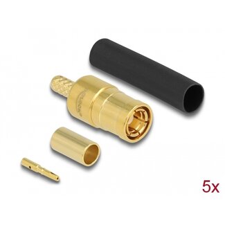 DeLOCK Delock SMB plug for crimping RG-174 / RG-316 with matching shrink tube