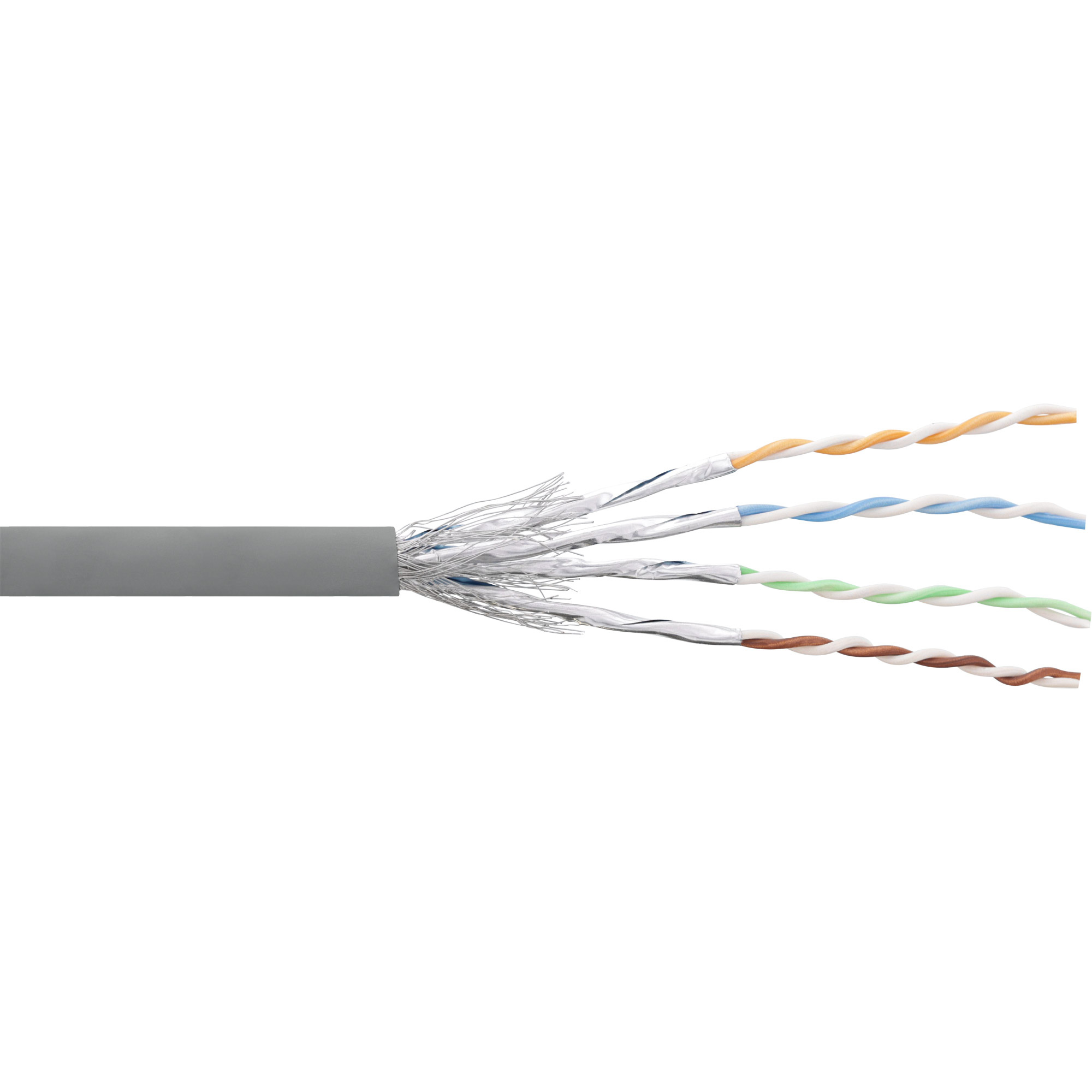 InLine 76499. Snoerlengte: 100 m, Kabel standaard: Cat6, Kabelafscherming: S/FTP (S-STP)
