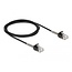 Delock Cable RJ45 plug to RJ45 plug with bend protection Cat.6A 2 m black