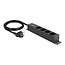 Delock Power Socket 4-way with surge protection 1U black