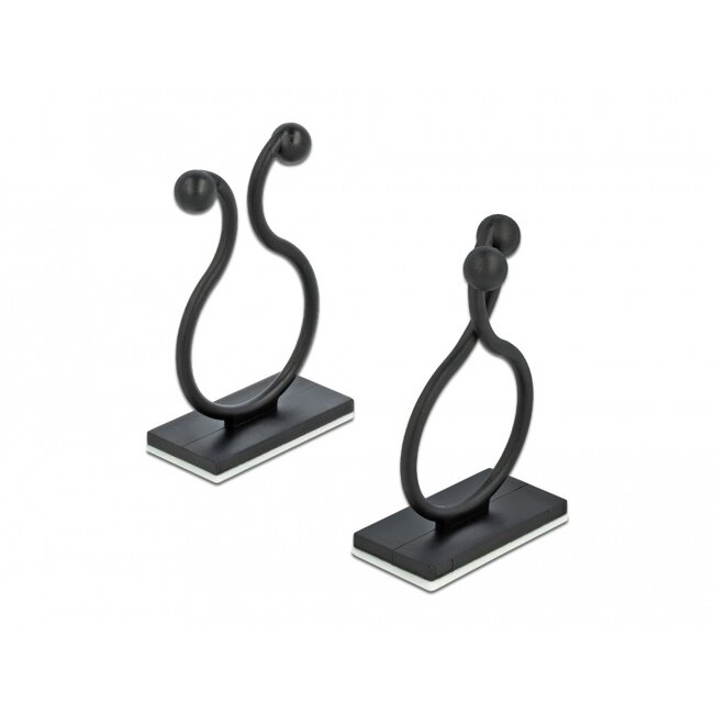 Delock Cable drill with adhesive socket black 10 pieces