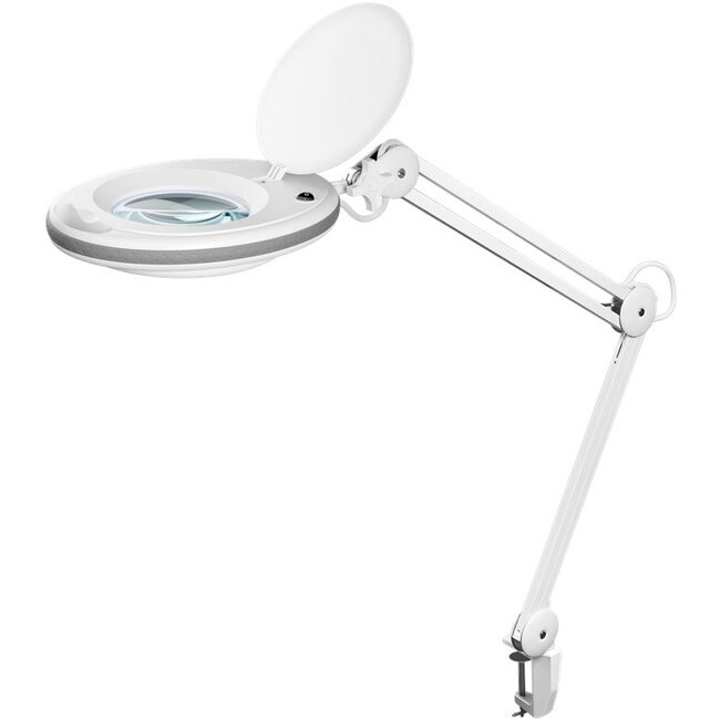 Goobay LED Magnifying Lamp with Clamp, 8 W, white