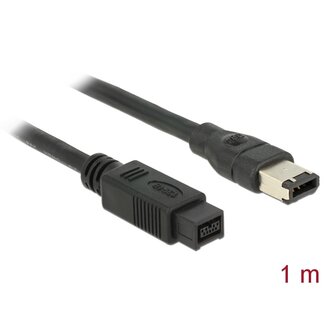 DeLOCK Delock Cable FireWire 9 pin male > 6 pin male 1 m