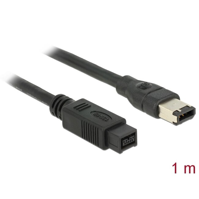 Delock Cable FireWire 9 pin male > 6 pin male 1 m