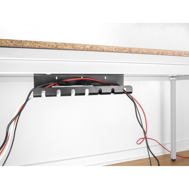 Delock Cable holder for under-table mounting black 2 pcs set