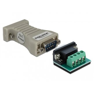 DeLOCK Delock Converter 1 x Serial RS-232 DB9 to 1 x Serial RS-485 with ESD protection 15 kV surge protection 600 W