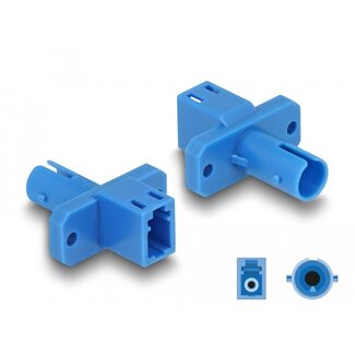 DeLOCK Delock Optical Fiber Hybrid Coupler LC Simplex female to ST Simplex female blue