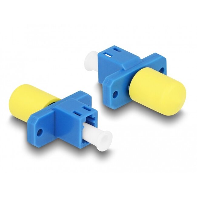 Delock Optical Fiber Hybrid Coupler LC Simplex female to ST Simplex female blue