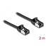 Delock RJ45 Cable plug to plug Cat.8.1 flexible 2 m black