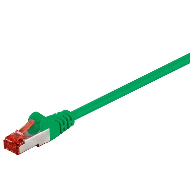 Goobay CAT 6 Patch Cable, S/FTP (PiMF), green 7.5 m