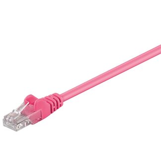 Goobay Goobay CAT 5e Patch Cable, U/UTP, magenta 1 m
