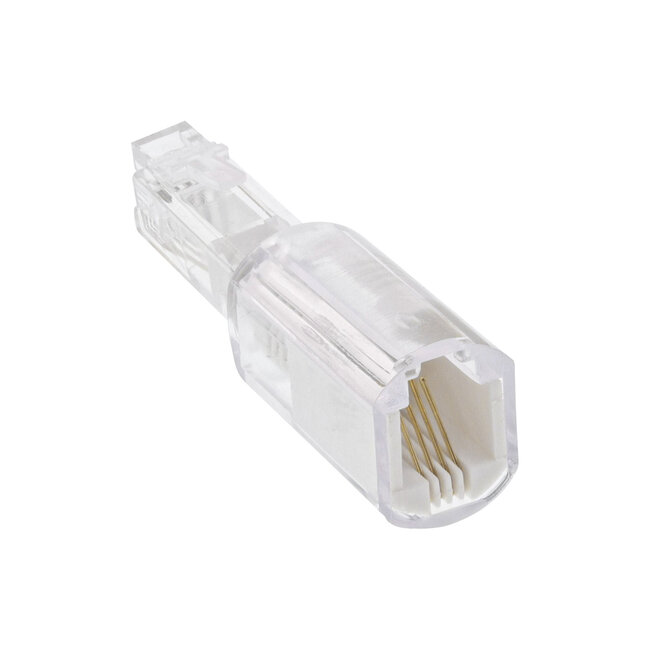 InLine® Twist-Stop voor telefoonhoorn kabel,4P4C, M/V