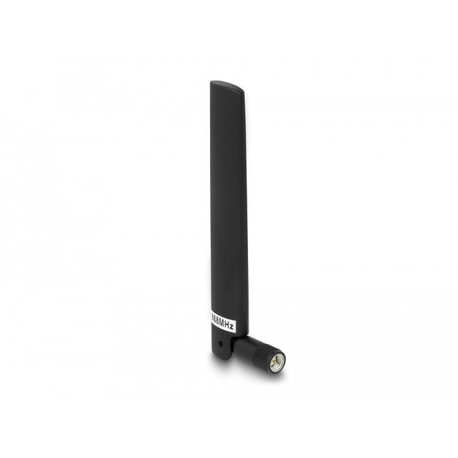 Delock LoRa 868 MHz Antenna SMA plug 3 dBi omnidirectional with tilt joint black
