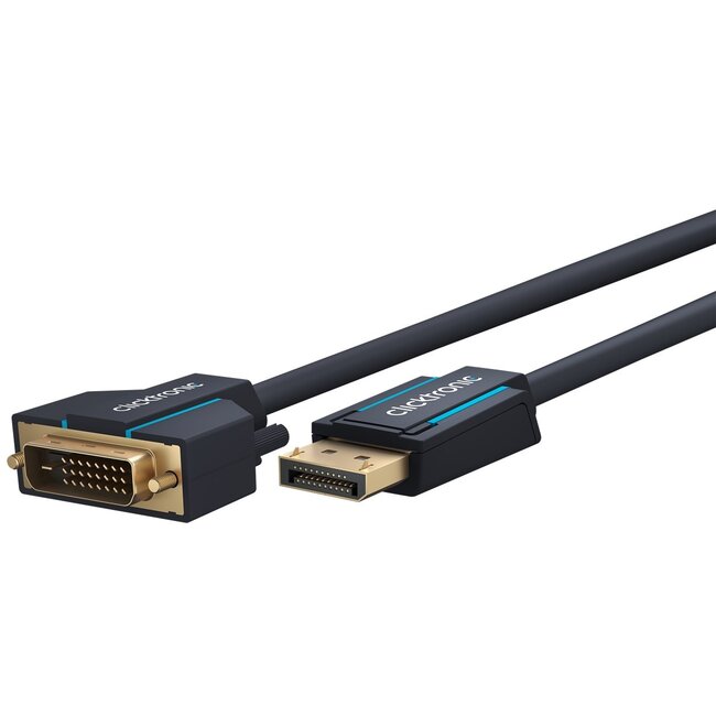 Clicktronic Active DisplayPort™ to DVI-D Adapter Cable 5 m