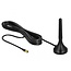 Delock LTE Antenna SMA plug 1 - 2 dBi fixed omnidirectional with magnetic base and connection cable RG-174 A/U 3 m outdoor black