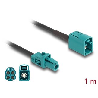 DeLOCK Delock Cable Mini FAKRA Z jack quad to FAKRA Z jack quad B-Type