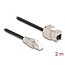 Delock Cable RJ45 plug field assembly to Keystone Module RJ45 jack Cat.6A 2 m