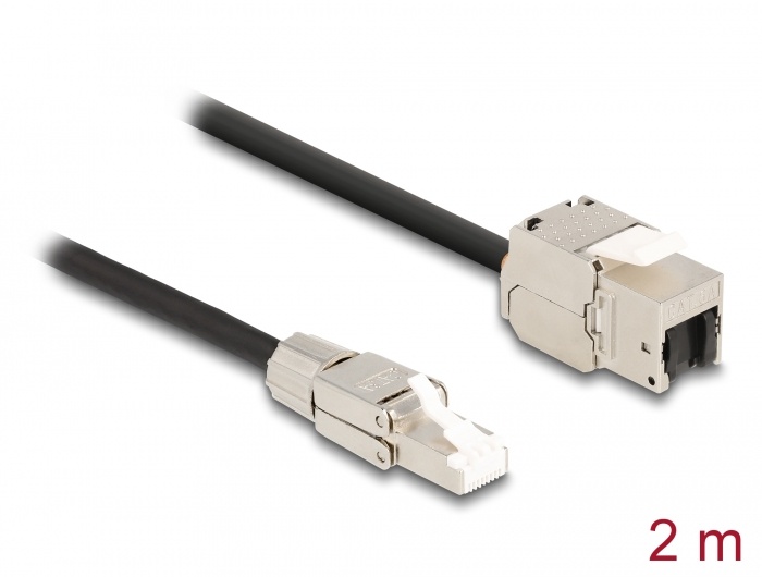 DeLOCK 87209, 2 m, Cat6a, S/FTP (S-STP), RJ-45, RJ-45