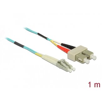 DeLOCK Delock Cable Optical Fibre LC to SC Multi-mode OM3 1 m