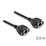 Delock RJ50 Extension Cable female to female S/FTP 0.5 m black