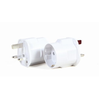 Cablexpert AC power adapter, EU Schuko socket to UK plug, 13 A