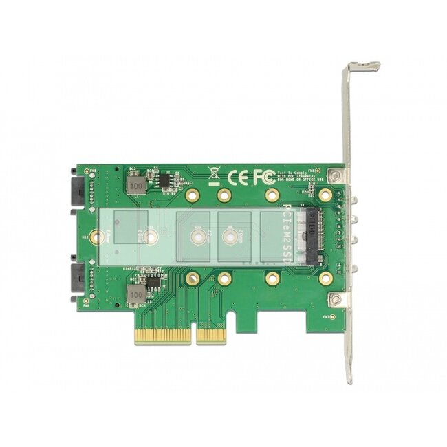 Delock PCI Express Card > 3 x M.2 Slot - Low Profile Form Factor