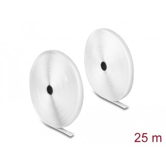 DeLOCK Delock Heavy-duty Hook-and-Loop tape L 25 m x W 20 mm white