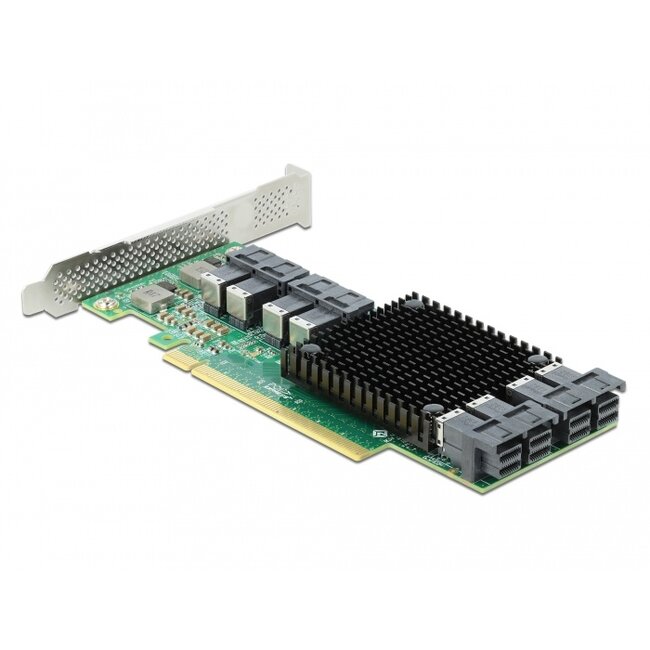 Delock PCI Express x16 Card to 8 x internal SFF-8643 NVMe - Low Profile Form Factor